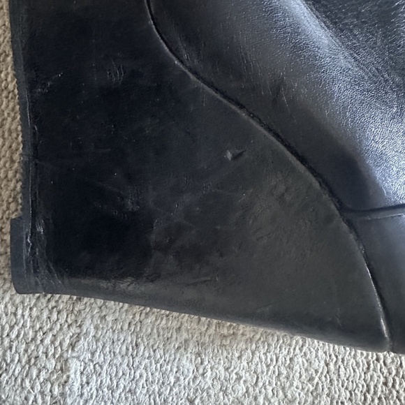 Alaia Vintage Wedge Booties, blk leather, 39 - Picture 6 of 10